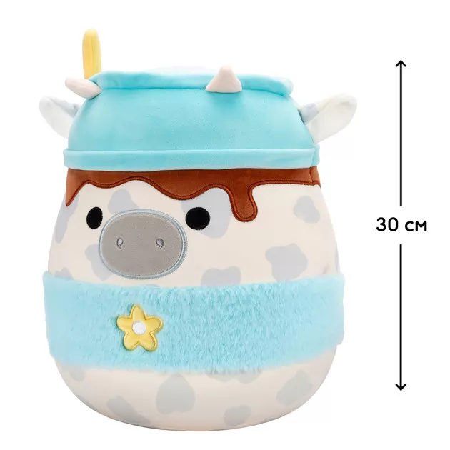 Мягкая игрушка Squishmallows – Серая коровка (30 cm)