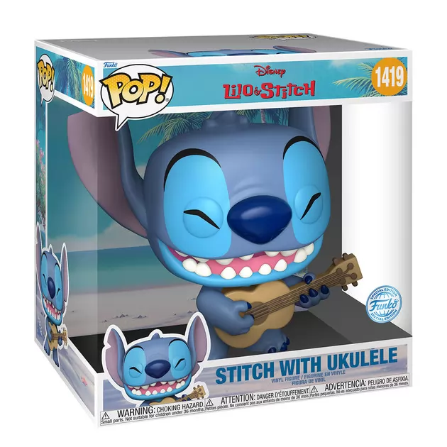Игровая фигурка Funko POP! cерии Jumbo" - Стич с укулеле"