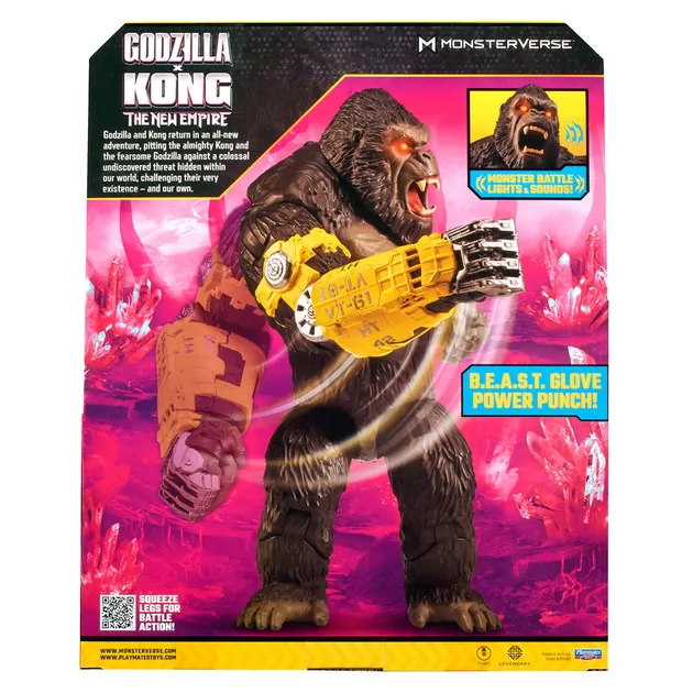 Фигурка Godzilla x Kong – Мега мощный удар Конга (свет, звук)