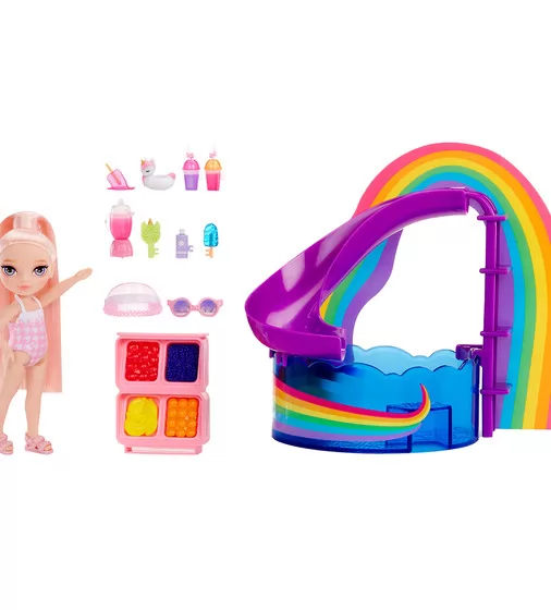 Игровой набор с куклой Rainbow High – Радужный праздник в бассейне - 522249_2.jpg - № 2