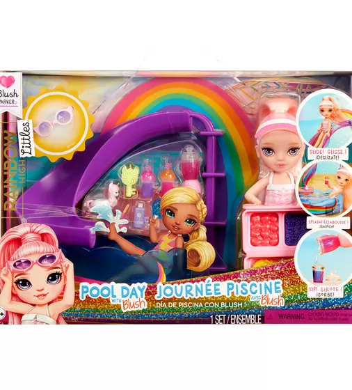 Игровой набор с куклой Rainbow High – Радужный праздник в бассейне - 522249_1.jpg - № 1