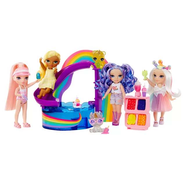 Игровой набор с куклой Rainbow High – Радужный праздник в бассейне
