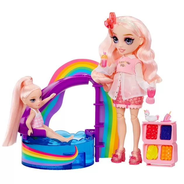 Игровой набор с куклой Rainbow High – Радужный праздник в бассейне