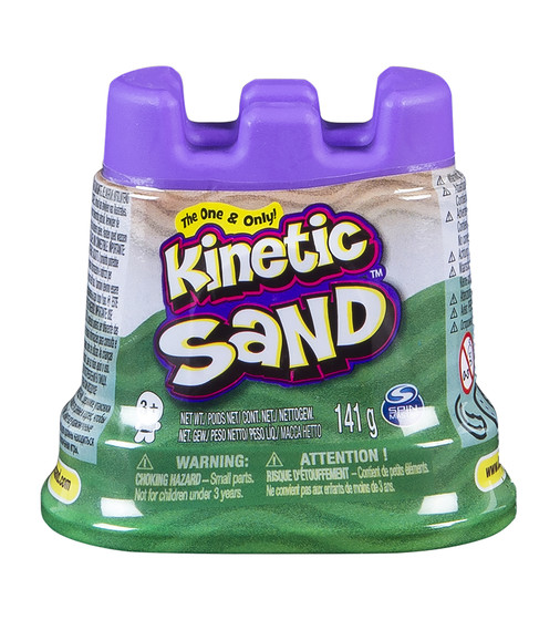 Песок Для Детского Творчества - Kinetic Sand Мини Крепость (Зеленый,141 Г, Акционный) - 71419G-A_1.jpg - № 1