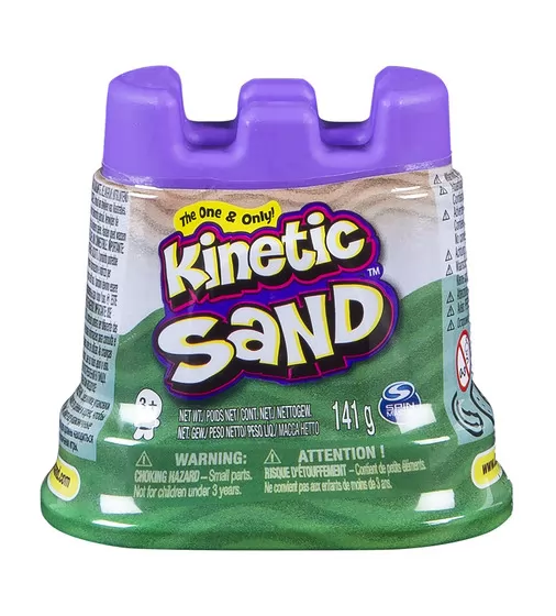 Песок Для Детского Творчества - Kinetic Sand Мини Крепость (Зеленый,141 Г, Акционный) - 71419G-A_1.jpg - № 1
