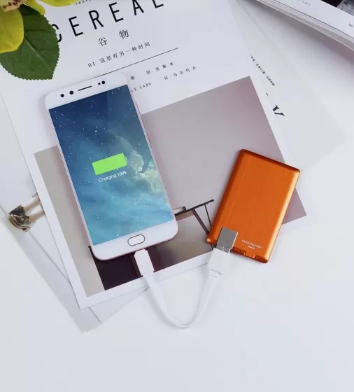 Портативная Батарея Xoopar - Power Card (Оранжевая, 1300 Ма*Ч) - XP61057.20RV_6.jpg - № 6