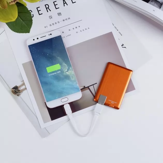 Портативная Батарея Xoopar - Power Card (Оранжевая, 1300 Ма*Ч)