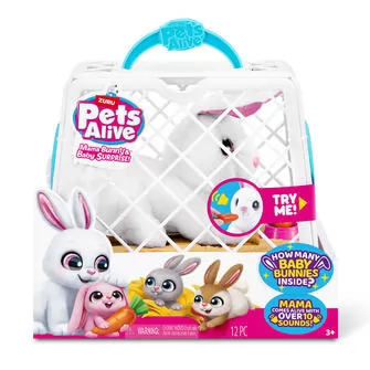 Интерактивный игровой набор Pets Alive – Мама крольчиха с сюрпризом