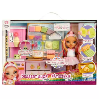Игровой набор с куклой Rainbow High – Кондитерская Кенди