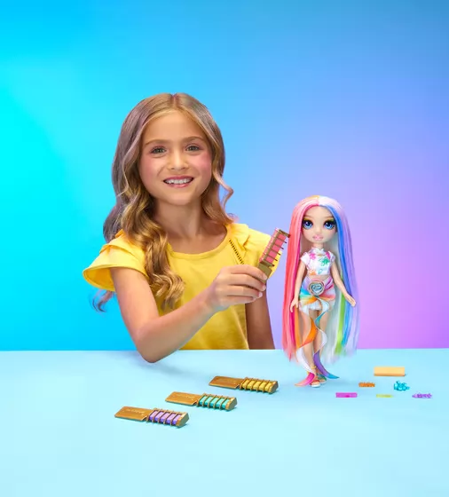 Игровой набор с куклой Rainbow High серии Мелки для волос и стиль – Амая - 526780_8.jpg - № 8