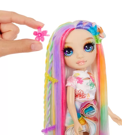 Игровой набор с куклой Rainbow High серии Мелки для волос и стиль – Амая - 526780_5.jpg - № 5