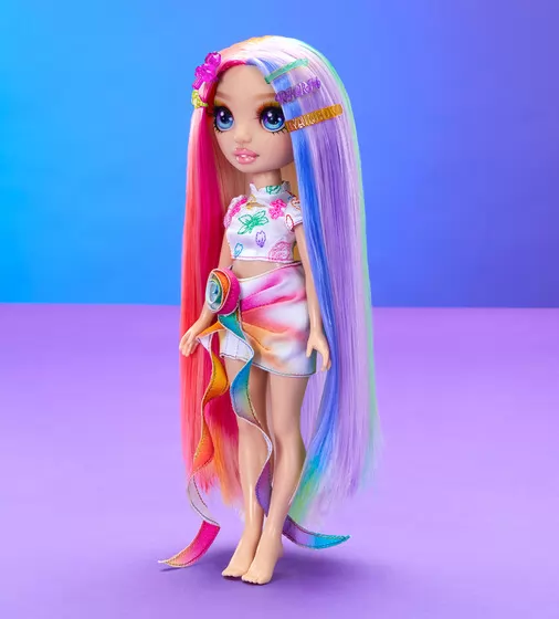 Игровой набор с куклой Rainbow High серии Мелки для волос и стиль – Амая - 526780_7.jpg - № 7