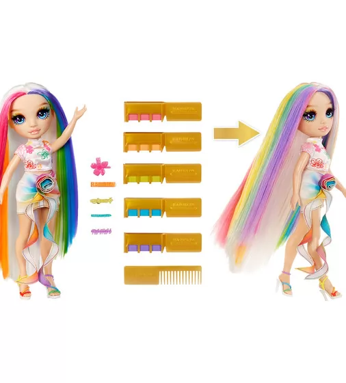Игровой набор с куклой Rainbow High серии Мелки для волос и стиль – Амая - 526780_2.jpg - № 2