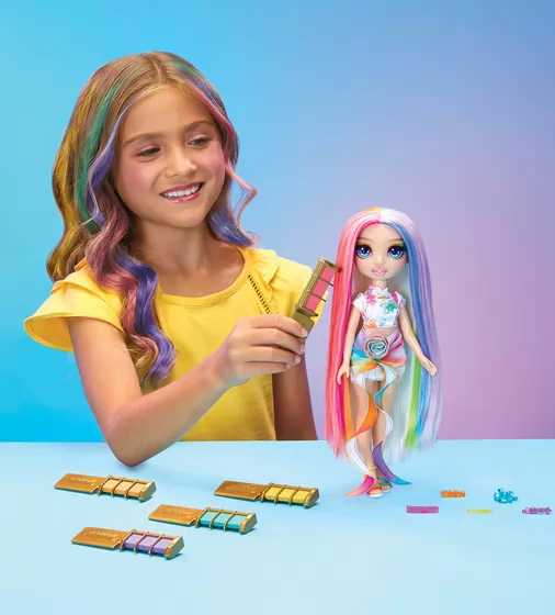 Игровой набор с куклой Rainbow High серии Мелки для волос и стиль – Амая - 526780_9.jpg - № 9