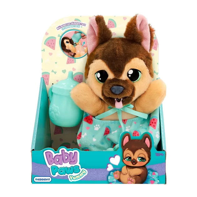 Интерактивная игрушка Baby Paws серии Yummy" – Немецкая овчарка"
