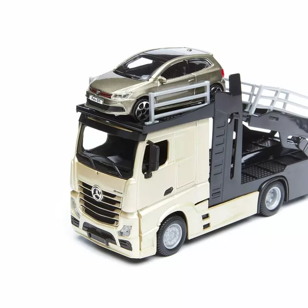 Игровой Набор - Автотранспортер Mercedes-Benz Actros C Автомоделью Vw Polo Gti Mark 5