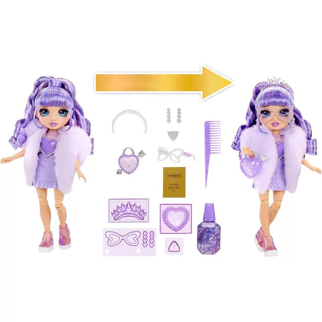 Игровой набор с куклой Rainbow High серии Creative Crystals" - Виолетта"