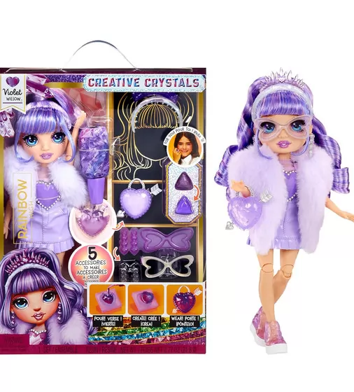 Игровой набор с куклой Rainbow High серии Creative Crystals" - Виолетта" - 121404_1.jpg - № 1