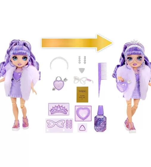 Игровой набор с куклой Rainbow High серии Creative Crystals" - Виолетта" - 121404_2.jpg - № 2