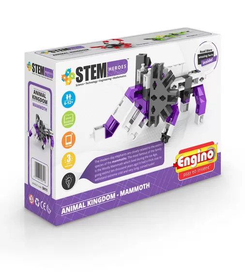 Конструктор Stem Heroes - Царство Животных: Мамонт - SH11_1.jpg - № 1