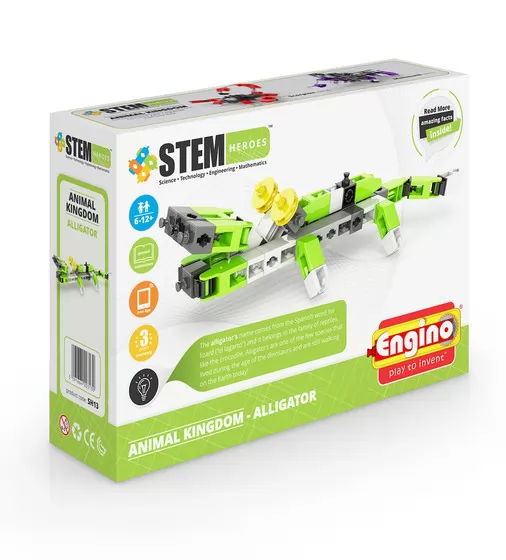 Конструктор Stem Heroes - Царство Животных: Аллигатор - SH13_1.jpg - № 1