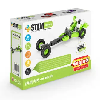 Конструктор Stem Heroes - Спортивные Автомобили: Драгстер