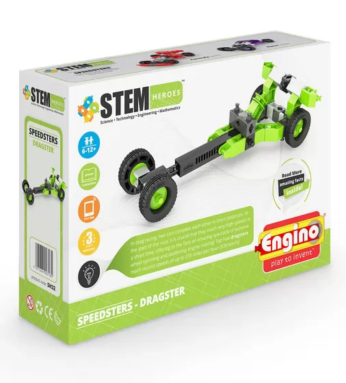 Конструктор Stem Heroes - Спортивные Автомобили: Драгстер - SH32_1.jpg - № 1