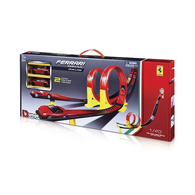 Игровой набор - ТРЕК FERRARI СКОРОСТНАЯ ПЕТЛЯ (1:43)