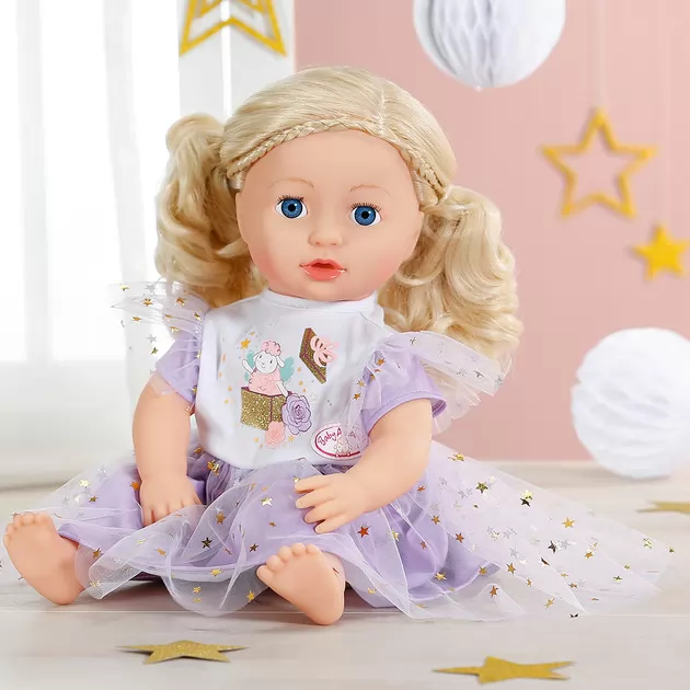Одежда для куклы Baby Annabell - Сиреневое платье