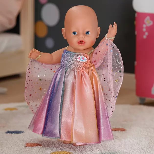 Одежда для куклы Baby Born - Платье Радуга