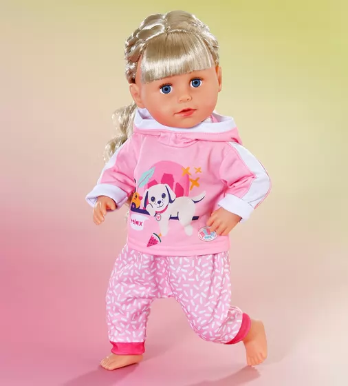 Набор одежды для куклы Baby Вorn - Розовый спортивный костюм - 837313_5.jpg - № 5
