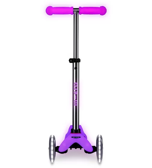 Самокат Micro серии Mini Deluxe Glow LED" - Морозный розовый" - MMD217_4.jpg - № 4