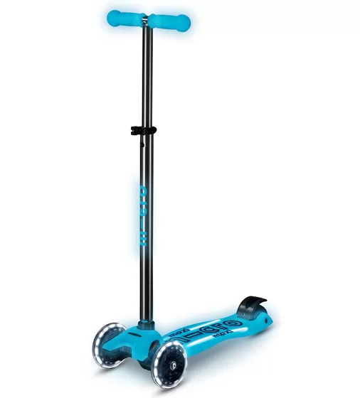 Самокат Micro серии Maxi Deluxe Glow LED Plus" - Синий хрусталь" - MMD377_1.jpg - № 1