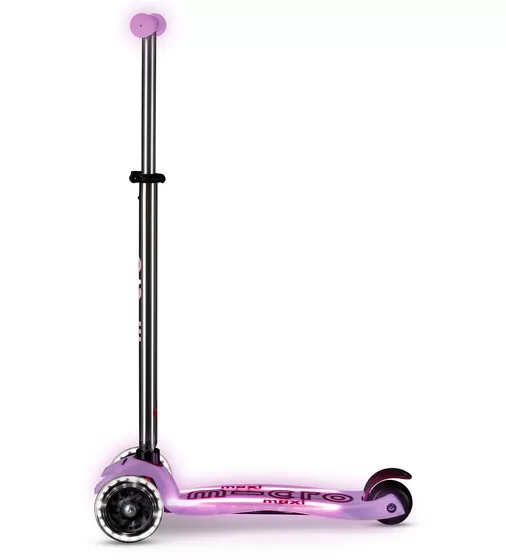 Самокат Micro серии Maxi Deluxe Glow LED Plus" - Сияюще-пурпурный" - MMD378_2.jpg - № 2