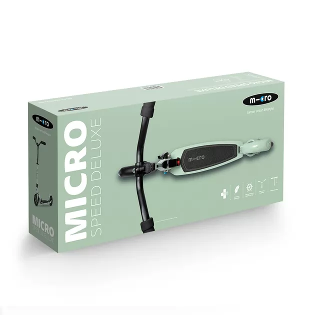 Самокат Micro серии Speed Deluxe" - Цвет зеленой глины"