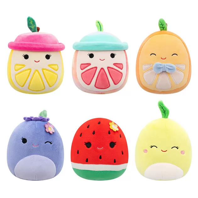 Мягкая игрушка-сюрприз Squishmallows – Веселые фруктики (13 cм)