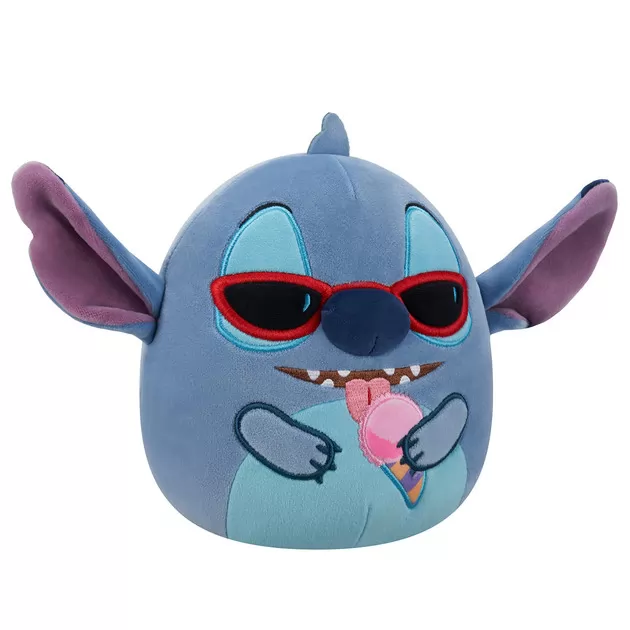Мягкая игрушка Squishmallows серии Disney" - Стич с мороженым (17 см)"
