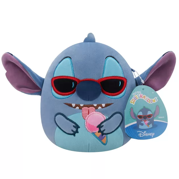 Мягкая игрушка Squishmallows серии Disney" - Стич с мороженым (17 см)"