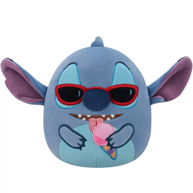 Мягкая игрушка Squishmallows серии Disney" - Стич с мороженым (17 см)"