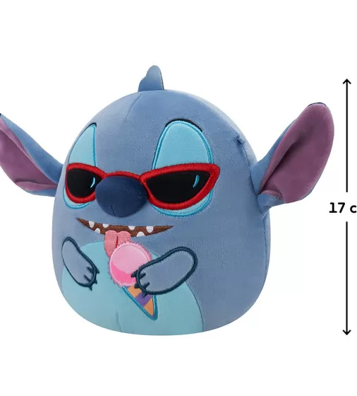 Мягкая игрушка Squishmallows серии Disney" - Стич с мороженым (17 см)" - SQDI00729_2.jpg - № 2