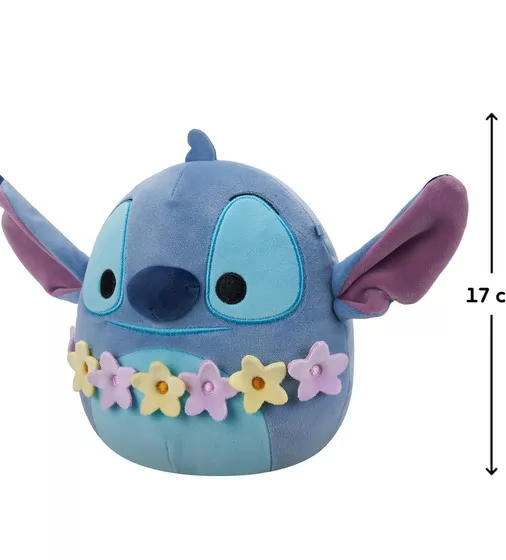 Мягкая игрушка Squishmallows серии Disney" - Стич в гавайских леях (17 см)" - SQDI00731_2.jpg - № 2