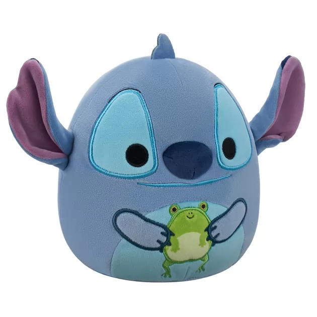 Мягкая игрушка Squishmallows серии Disney" - Стич с лягушкой (17 см)"