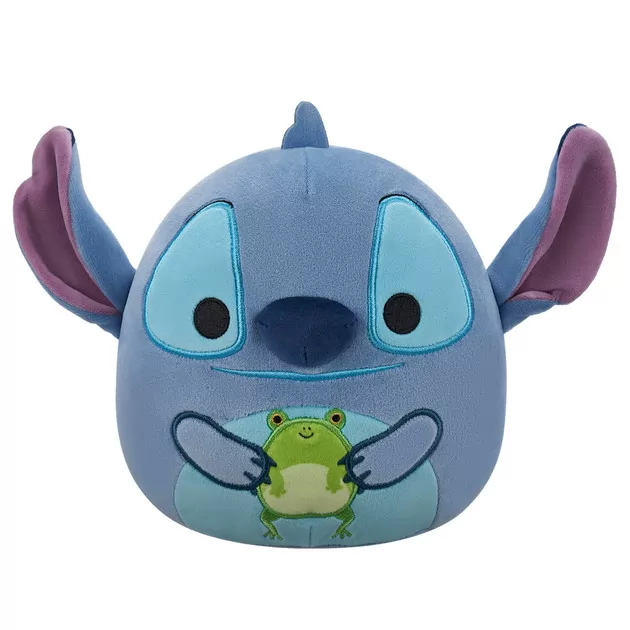Мягкая игрушка Squishmallows серии Disney" - Стич с лягушкой (17 см)"