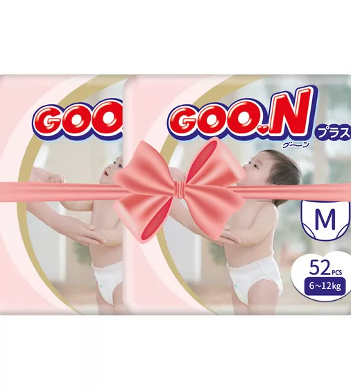 Трусики-подгузники Goo.N Plus для детей (размер 3(M), 6-12 кг, 104 шт) - 21001085-2_1.jpg - № 1