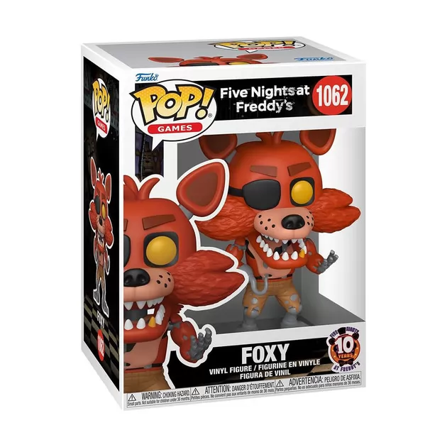 Игровая фигурка Funko POP! серии 5 ночей с Фредди: 10 лет" - Фокси"
