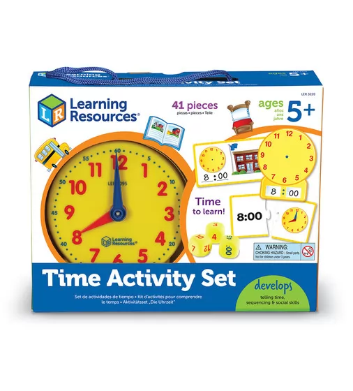 Обучающая игра LEARNING RESOURCES - ИЗУЧАЕМ ВРЕМЯ - LER3220_1.jpg - № 1