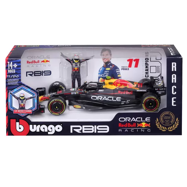 Автомодель с фигуркой - Red Bull Racing RB19 (1:24)