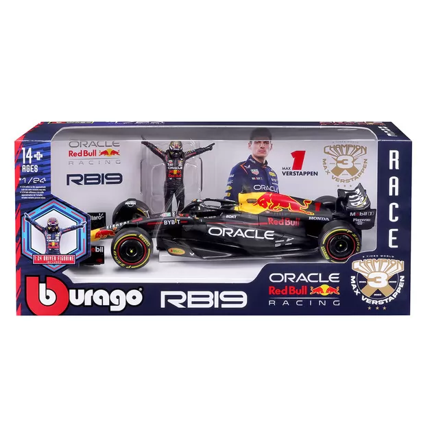 Автомодель с фигуркой - Red Bull Racing RB19 (1:24)