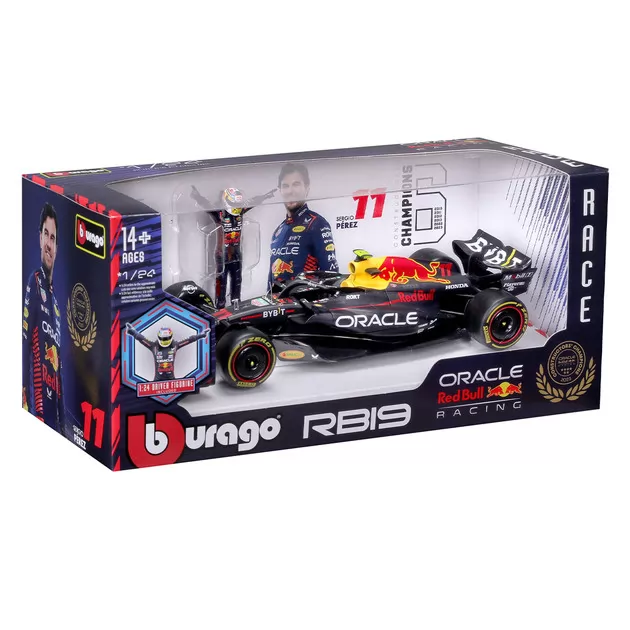 Автомодель с фигуркой - Red Bull Racing RB19 (1:24)