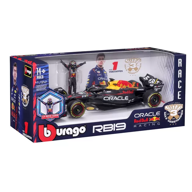 Автомодель с фигуркой - Red Bull Racing RB19 (1:24)